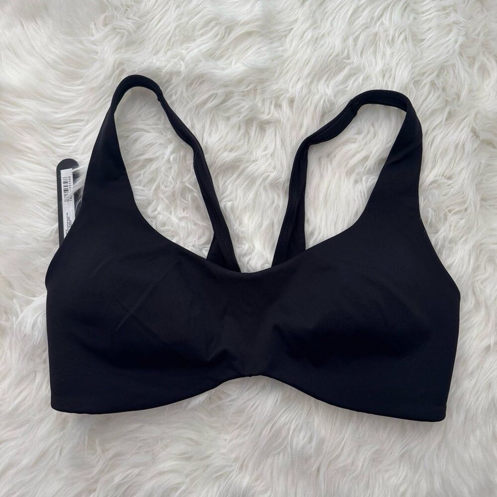 Nike Skims Matte Shaped Bottom Scoop Bra Obsidian Size XL